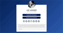 Desktop Screenshot of leewinder.co.uk